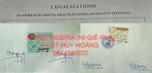 DỊCH VỤ HỢP PHÁP HOÁ LÃNH SỰ NIGERIA (NI-GIÊ-RI-A)