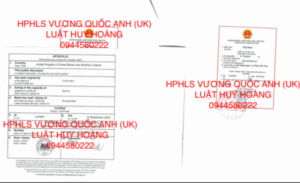 HỢP PHÁP HOÁ LÃNH SỰ VƯƠNG QUỐC ANH (UK)